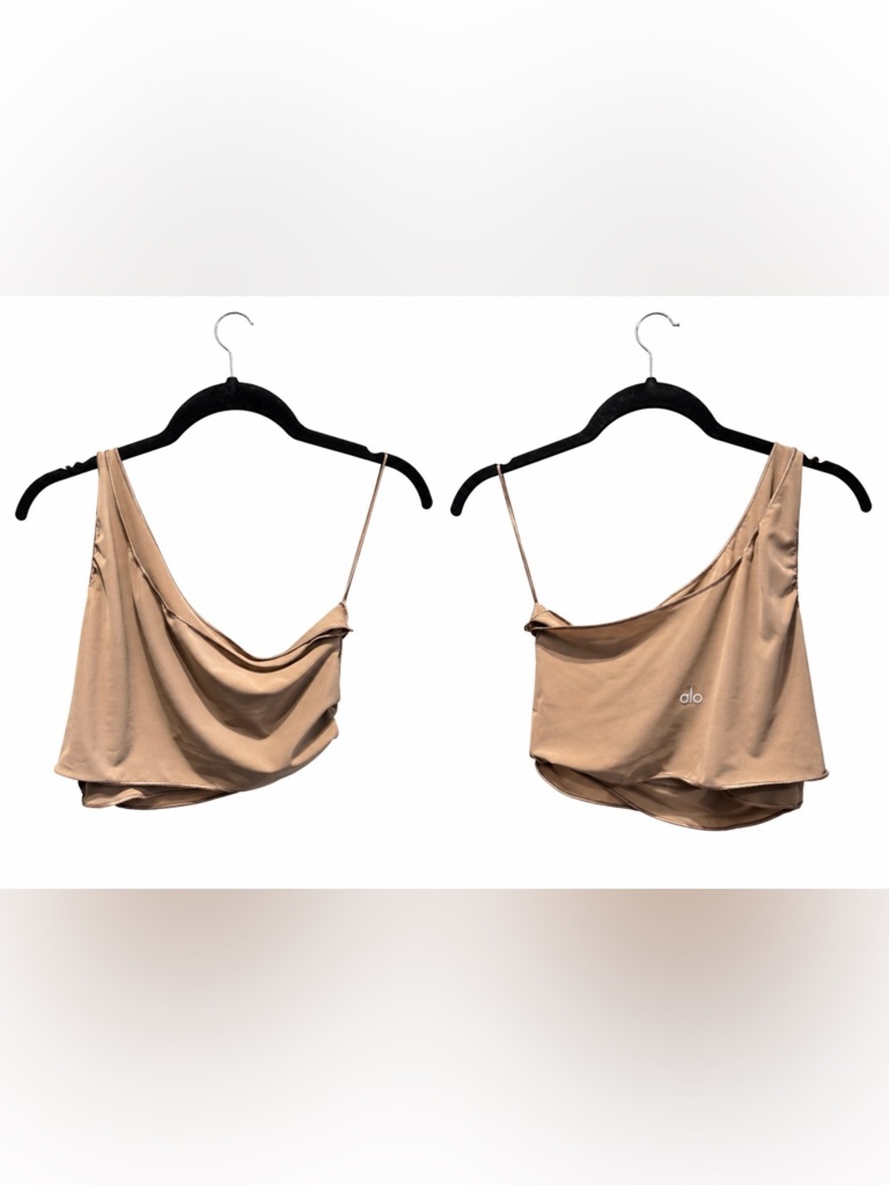 ALO Yoga Beige Asymmetrical Top